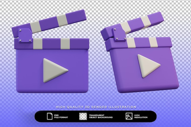 Ilustración de conjunto de tablero de chapaleta de render 3D aislado