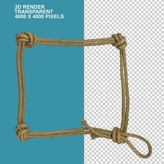 Ilustración de la cuerda de corbata marrón Técnica de la cinta de cuerda de cuerda