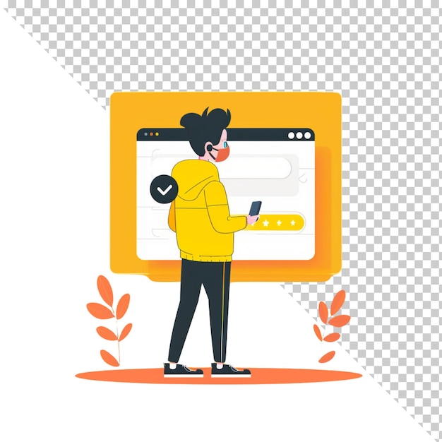 Ilustración de datos aislados en un fondo transparente