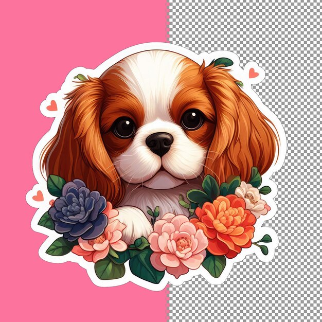 PSD ilustración deliciosa de un cachorro en png vectorial