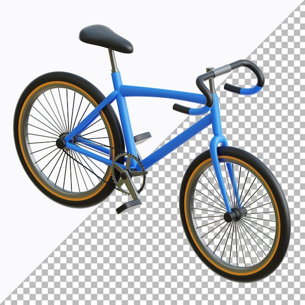 Ilustración de deportes de bicicleta en 3D