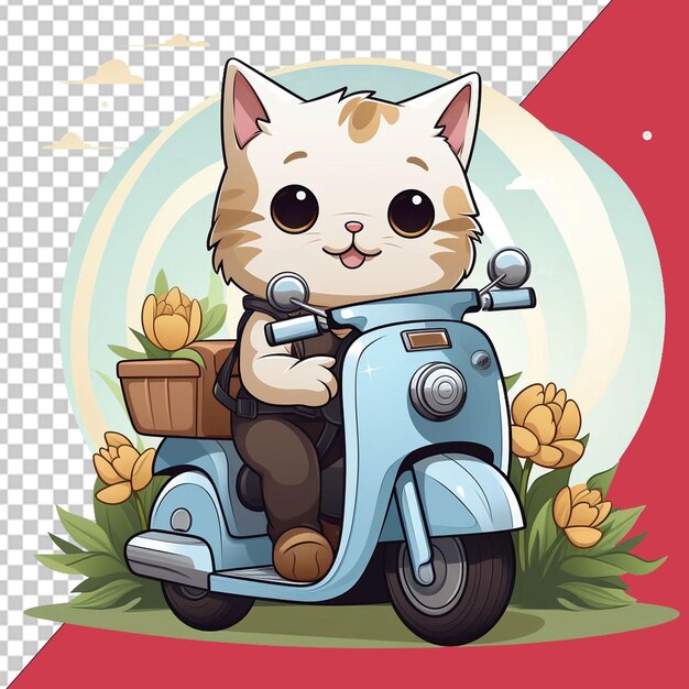 PSD ilustración del día internacional del gato