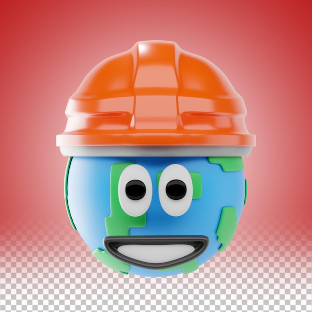 Ilustración del Día Mundial del Trabajo en estilo de dibujos animados en 3D con caras divertidas