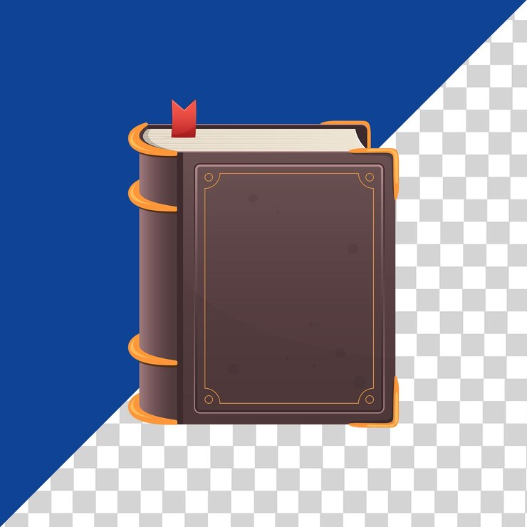 PSD ilustración de diseño de clipart de libro antiguo png