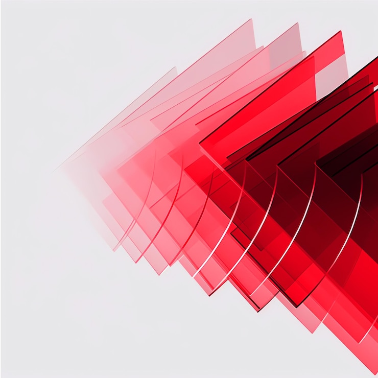 PSD ilustración de diseño de fondo de fondo blanco de vidrio abstracto de renderizado 3d