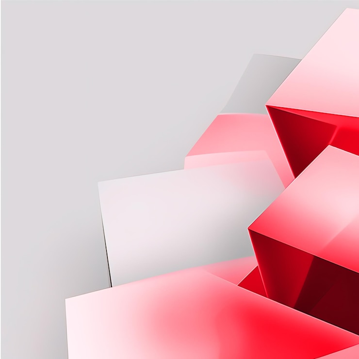 PSD ilustración de diseño de fondo de fondo blanco de vidrio abstracto de renderizado 3d