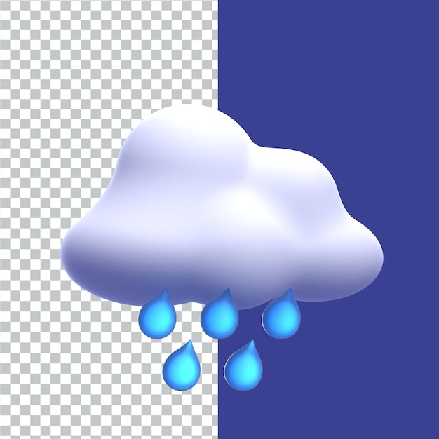 Ilustración de diseño y renderización de Weather 3D Illustrations