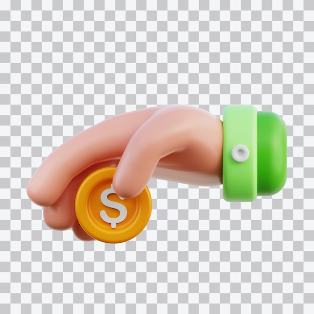 Ilustración de la donación 3d
