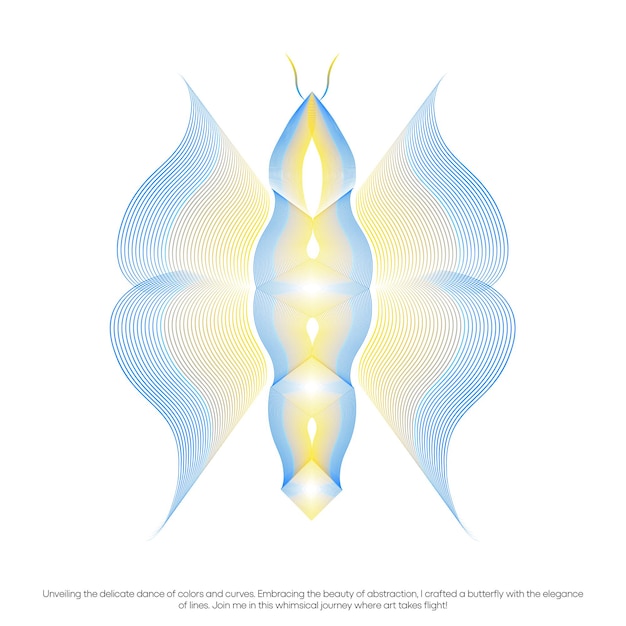 Ilustración del elemento mariposa vectorial 2024