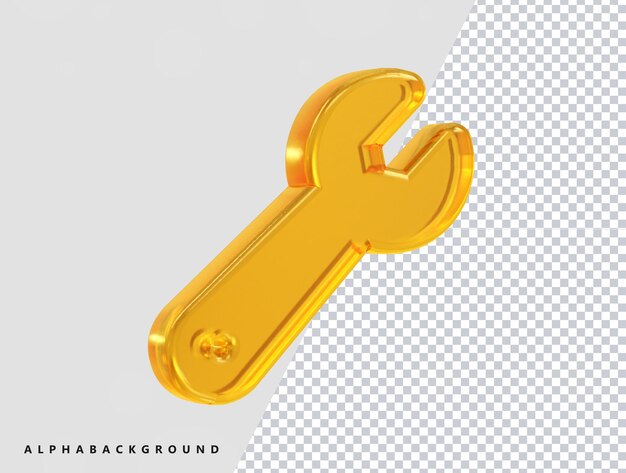 Ilustración del elemento de representación 3D del icono de las herramientas