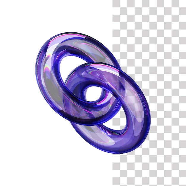 Ilustración de esferas articuladas gemelas abstractas en 3D