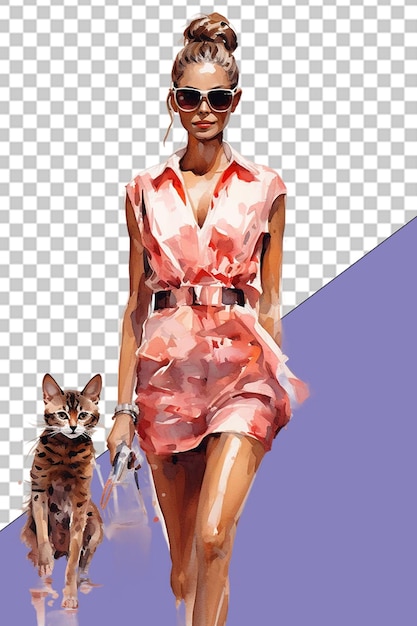 Ilustración de fashionista png