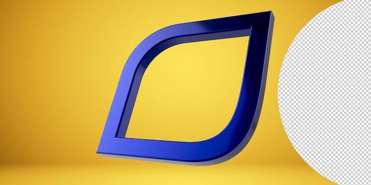 PSD ilustración de forma 3d png con fondo transparente. marco 3d. elemento de diseño geométrico, moderno