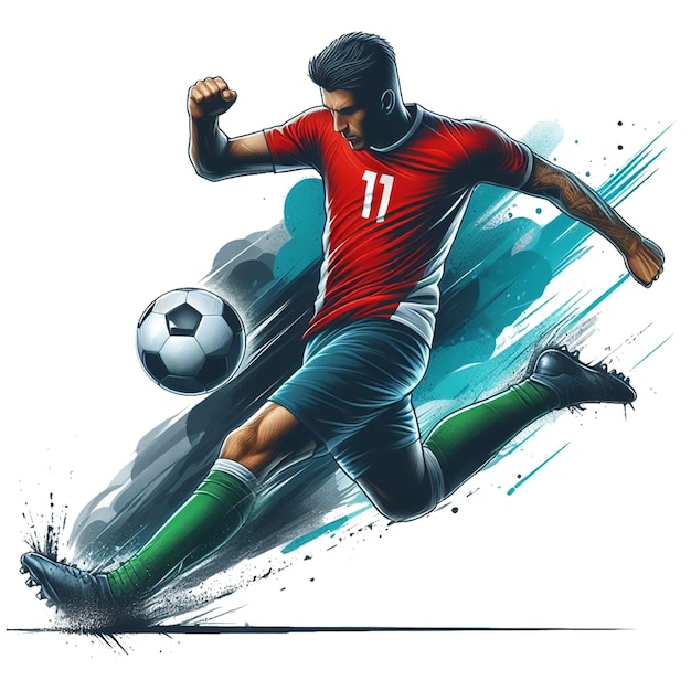 PSD ilustración de fútbol