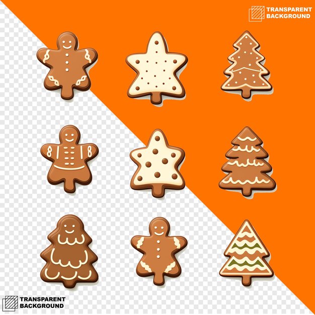 Ilustración de galletas navideñas sobre la navidad