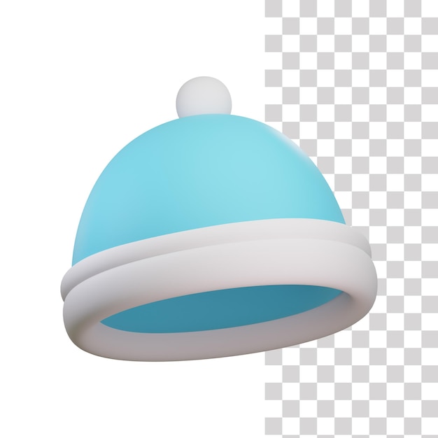 Ilustración de gorro de bebé 3D