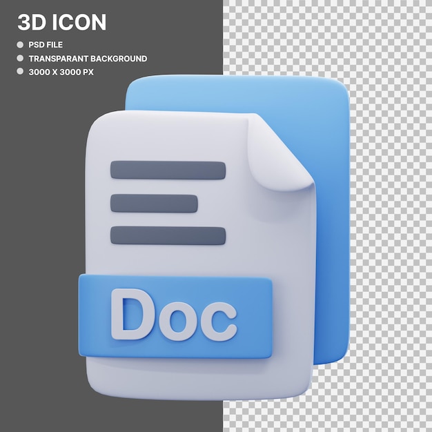 Ilustración gráfica en 3D del archivo de documentos