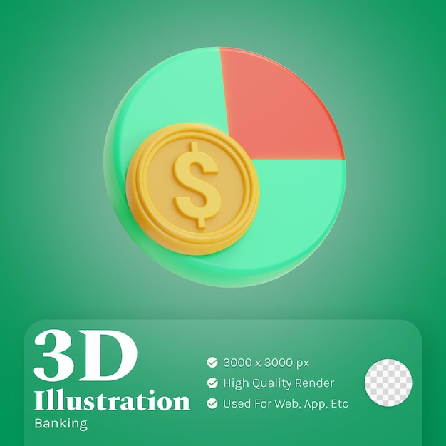 PSD ilustración gráfica 3d