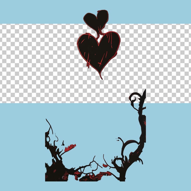 PSD ilustración de halloween en png
