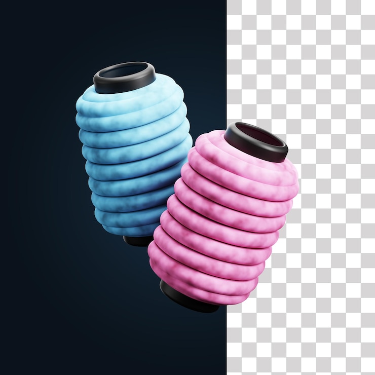 PSD ilustración de hilos en 3d