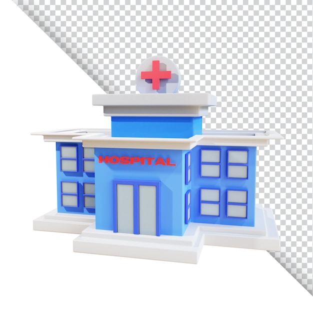 PSD ilustración hospitalaria 3d