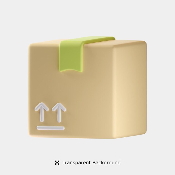 PSD ilustración de icono 3d de cajas de entrega