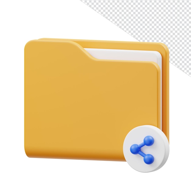 Ilustración de icono 3D de diseño de activos de procesamiento 3D