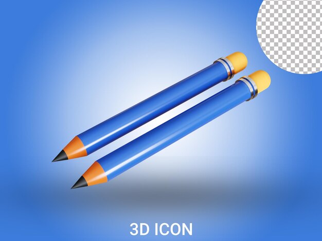 Ilustración de icono 3D de educación renderizada en 3D