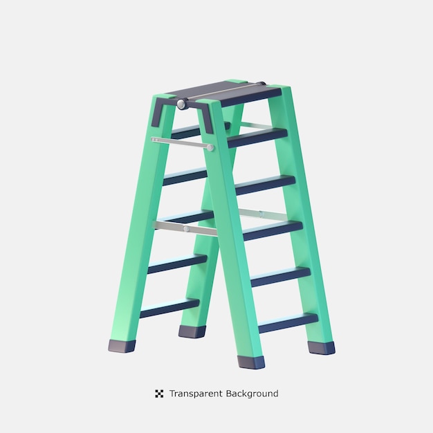 PSD ilustración de icono 3d de escalera