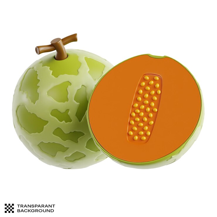 PSD ilustración del icono 3d de las frutas