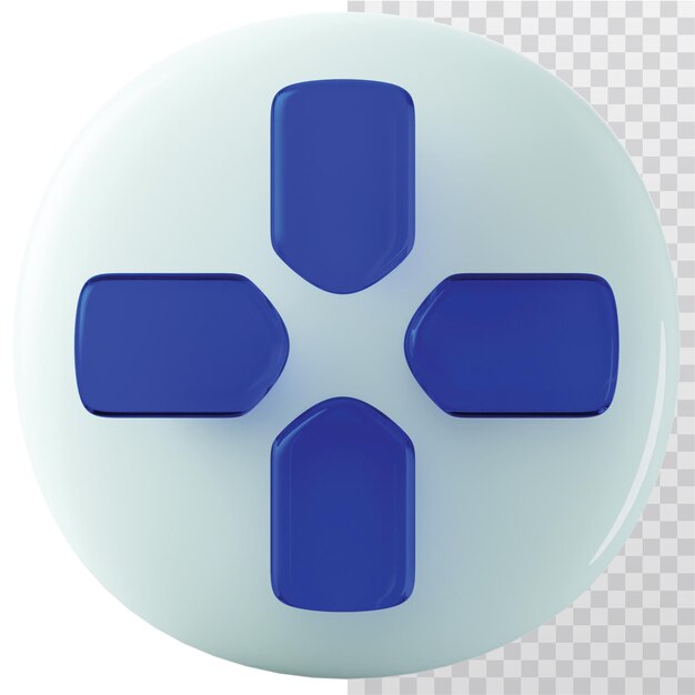 Ilustración de icono 3D para el gamepad
