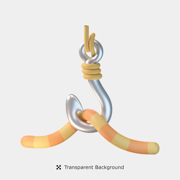 PSD ilustración de icono 3d de gancho