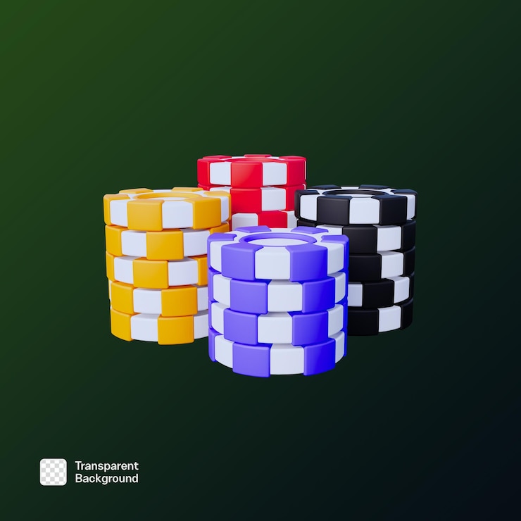 PSD ilustración de icono 3d de juego de casino plantilla png