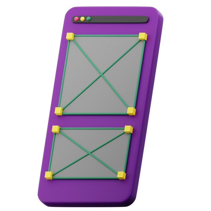 PSD ilustración de icono 3d en el kit ui