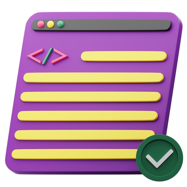 Ilustración de icono 3D en el kit UI