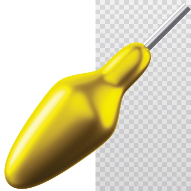 Ilustración del icono 3d de plumb bob