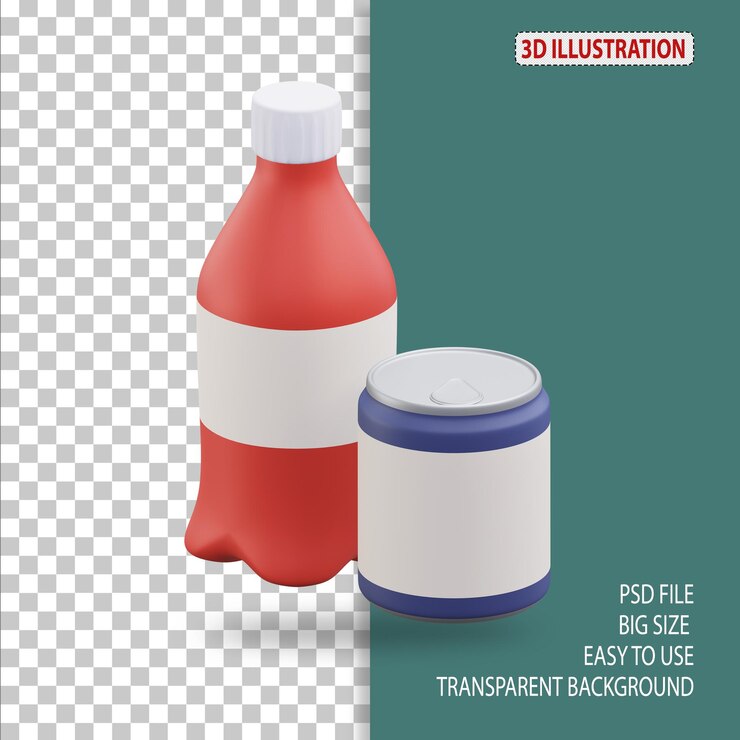 PSD ilustración de icono 3d de una tienda de comestibles con fondo transparente