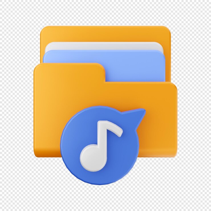 PSD ilustración del icono de almacenamiento de archivos de datos de carpeta 3d