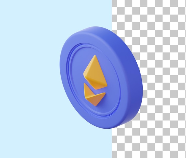 Ilustración del icono BTC 3D