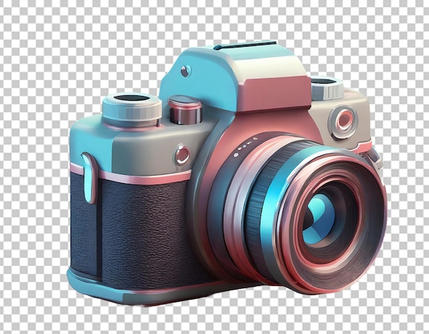 PSD ilustración del icono de la cámara digital en 3d