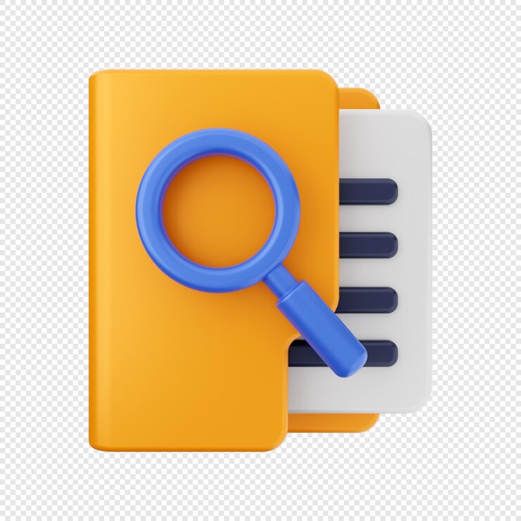 PSD ilustración de icono de carpeta 3d