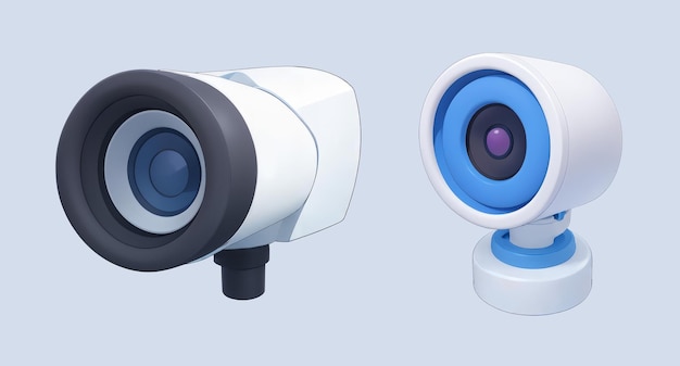 PSD ilustración del icono cctv