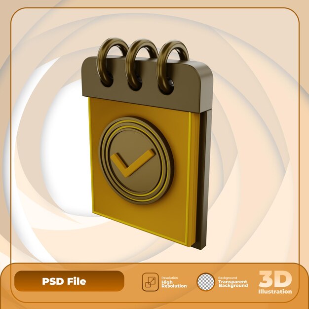 Ilustración de icono de cita de Render 3D