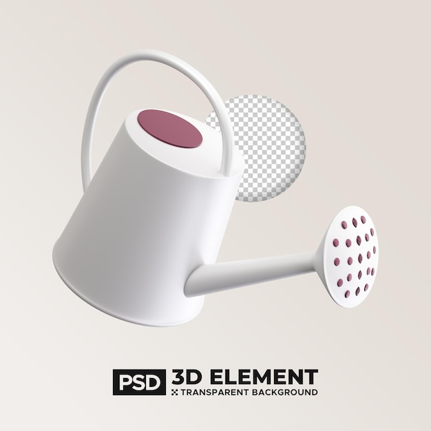 Ilustración del icono del concepto del elemento Gardening Can 3D Herramientas de jardinería en archivos psd y png