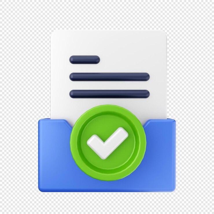 PSD ilustración de icono de datos de archivo de carpeta 3d