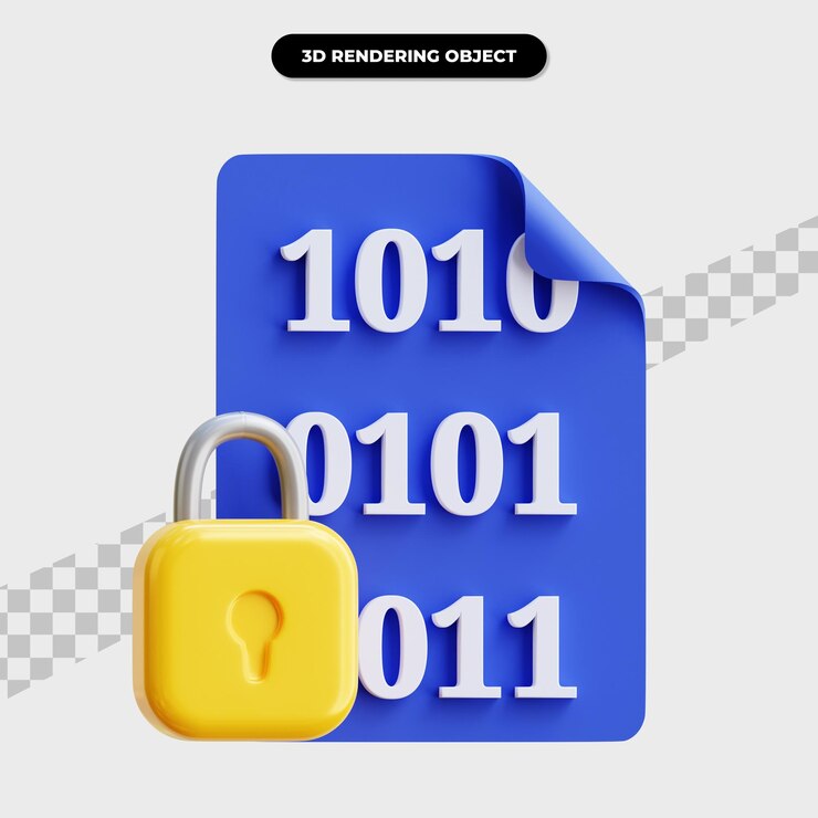 PSD ilustración de icono de datos de representación 3d