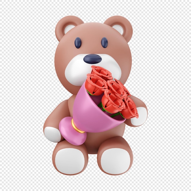 PSD ilustración del icono del día de san valentín 3d