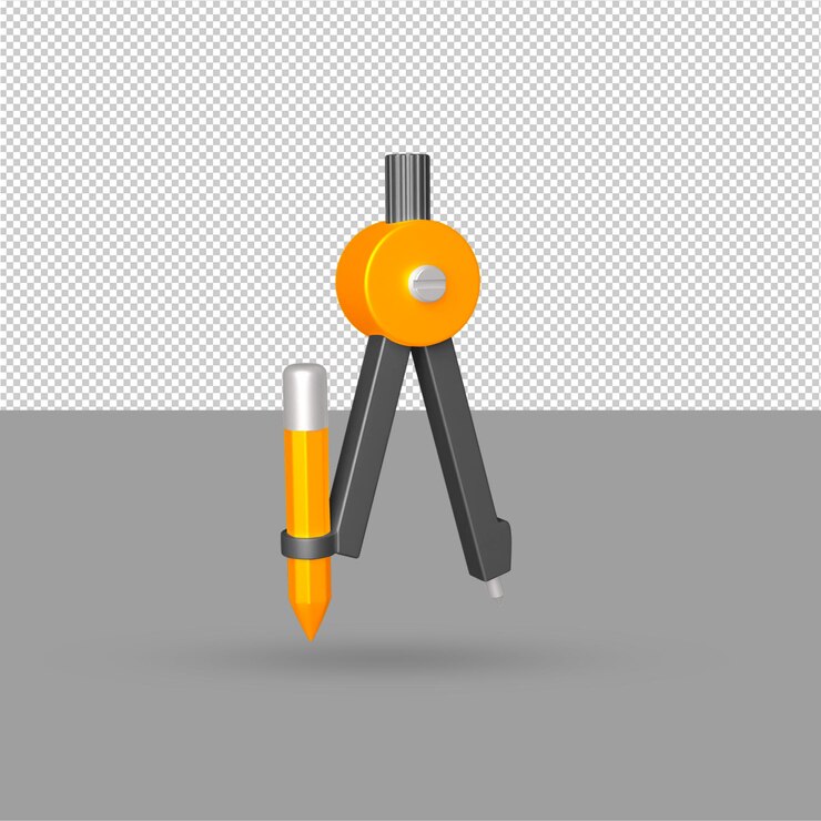 PSD ilustración de icono de dibujo de brújula 3d color editable psd gratuito
