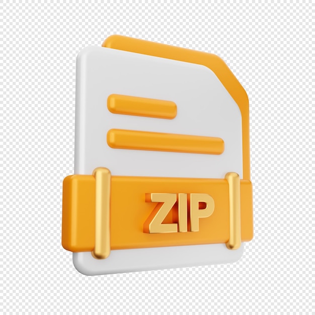 Ilustración de icono de formato de archivo 3D Render