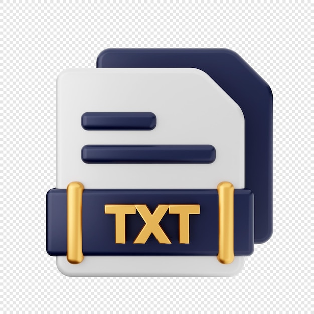 Ilustración de icono de formato de archivo 3D Render